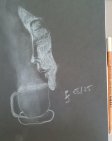 "café" #whitepencil on #blackbackground