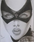 #selenakyle #catwoman #graphitedrawing #panpastel