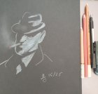 inspecteur #whitepencil on #blackbackground