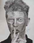 #portraitdrawing of David Bowie