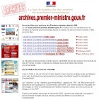 Archives sites PM (2007)
